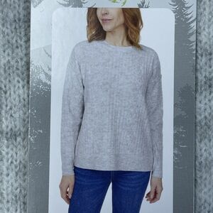 Legendary Outfitters Women's M Pullover Sweater Gray Acrylic Blend e1170